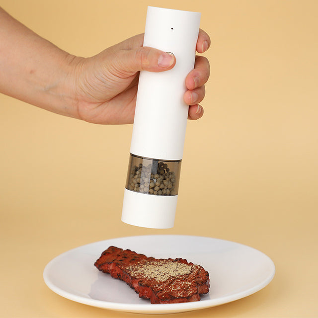 USB Charging Electric Pepper & Sea Salt Grinder with Base and Double Support for Easy Charging and Use - V.I.P Digital Presence