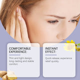 Parche para el cuidado de los oídos, calmante y reconfortante, reparador suave para el punto de acupuntura del oído externo, parche para el cuidado corporal