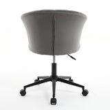 Home Office Chair, Velvet Fabric Swivel Flower Shape Computer Desk Chair for Home Office or Bedroom - V.I.P Digital Presence