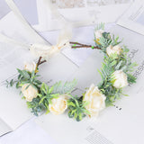 Vine wreath fake flower headdress Bohemian tourism vacation simulation flower crown - V.I.P Digital Presence