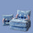 Double sided Arctic fleece pillow with embroidered fabric, dual-use office car nap blanket cushion - V.I.P Digital Presence