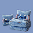 Double sided Arctic fleece pillow with embroidered fabric, dual-use office car nap blanket cushion - V.I.P Digital Presence