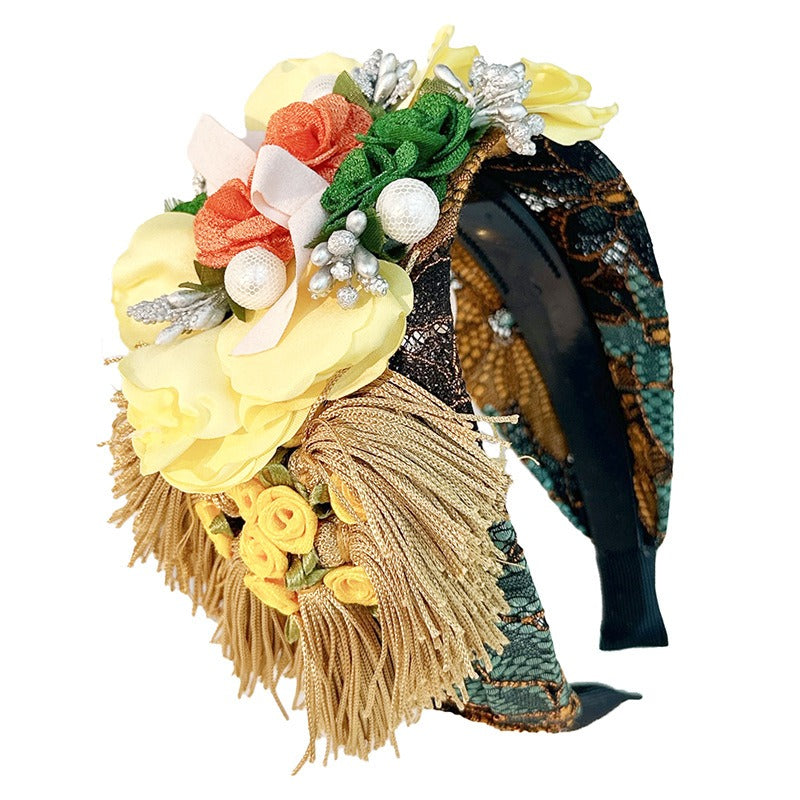 Fashionable and versatile handmade fabric flower headbands - V.I.P Digital Presence