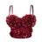 French mesh see through fishbone corset with chest cushion three-dimensional flower shaped outerwear beautiful back - V.I.P Digital Presence