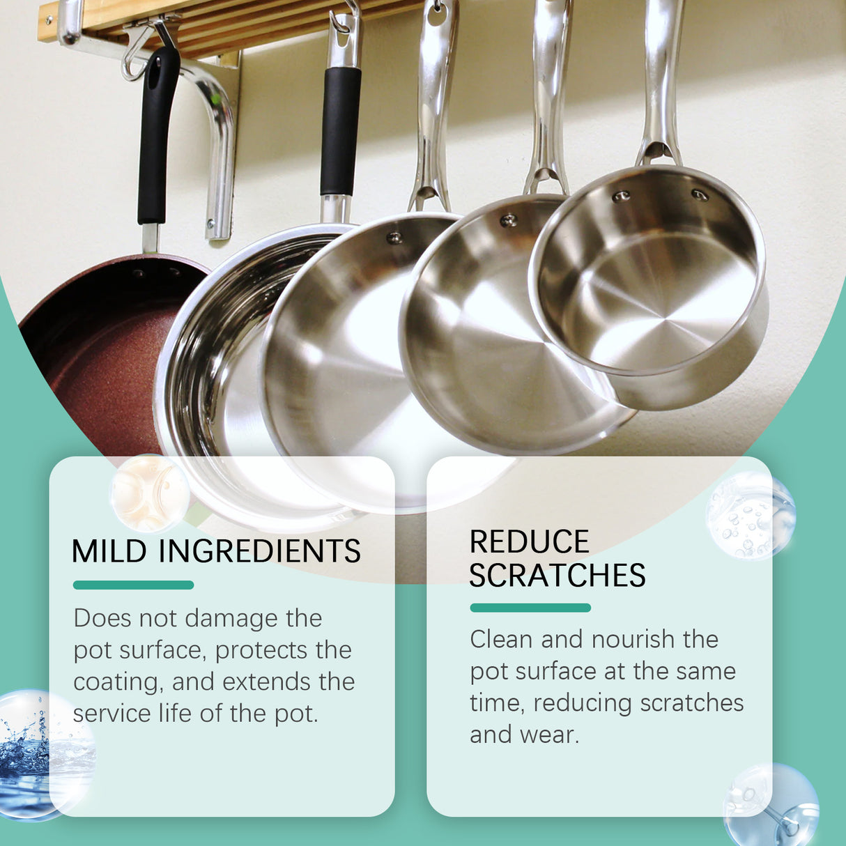 Pan Bottom Cleaner Clean Kitchen Utensils Pan Bottom Grease And Dirt Clean Polishing Anti-Rust Multi-Effect Cleaning Liquid - V.I.P Digital Presence