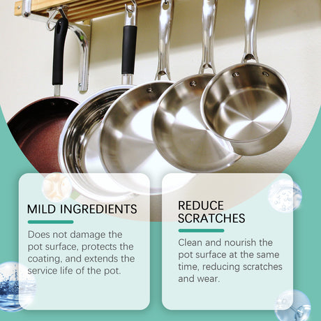 Pan Bottom Cleaner Clean Kitchen Utensils Pan Bottom Grease And Dirt Clean Polishing Anti-Rust Multi-Effect Cleaning Liquid - V.I.P Digital Presence