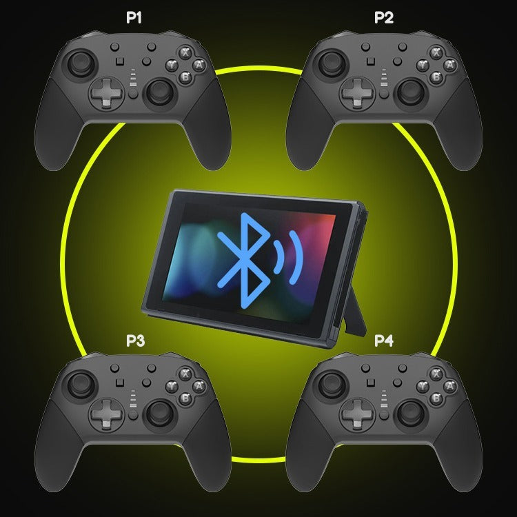 Private Model Adhesive Switch Wireless Bluetooth Controller with Vibration 6-Axis Sensory Switch Pro Gaming Controller - V.I.P Digital Presence