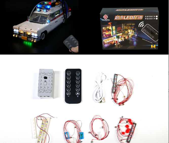 DIY building block lighting compatible with LEGO 10274 Ghostbusters new Ghostbusters car LED building block remote control lighting - V.I.P Digital Presence