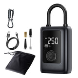 150PSI Rechargeable Electric Tire Pump with Light & LCD: for cars, bikes - V.I.P Digital Presence