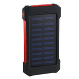 For Smartphone with LED Light Solar Power Bank Waterproof 20000mAh Charger 2 USB Ports External Charger Powerbank - V.I.P Digital Presence