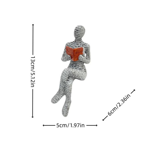 Home Furnishings Leisure Reading Girl Carving Design Resin Crafts Home Furnishings Living Room Bedroom Ornaments - V.I.P Digital Presence