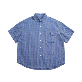 Checkered casual short sleeved shirt for men and women - V.I.P Digital Presence