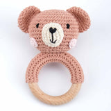 Carving Name Baby Soothing Bell Newborn Gift Bath Gift Knitted Cartoon Doll