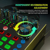 V8S Audio Mixer with Voice changer,Podcast Mixer,Sound Card for Phone Gaming Karaoke Studio Live Streaming Podcast - V.I.P Digital Presence