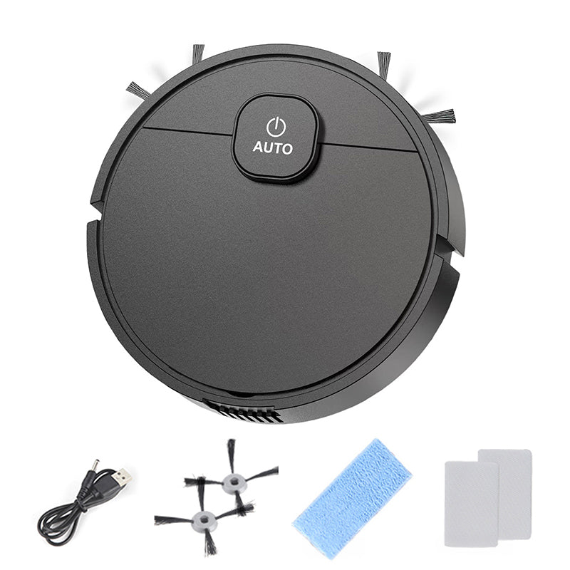 **3-in-1 Sweeping Robot: USB Charging, 1000Pa Suction, Auto-Clean for Pet Hair, Carpets & Floors** - V.I.P Digital Presence