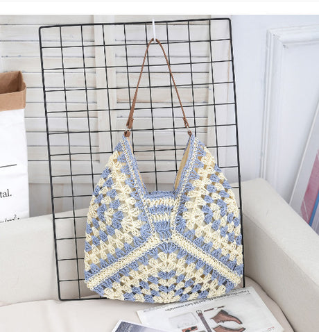 Hollow out straw woven bag woven belt armpit bag - V.I.P Digital Presence