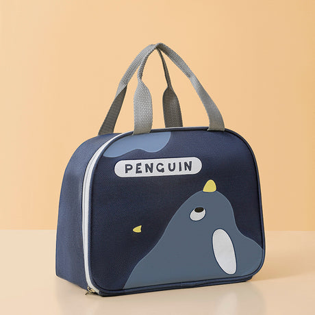 Cute cartoon lunch box bag for students and office workers with side opening, waterproof and thick insulation lunch bag - V.I.P Digital Presence