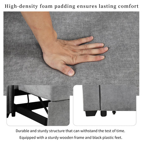 U_STYLE Convertible Soft Cushion Sofa Pull Bed ,for Two People to Sit On - V.I.P Digital Presence