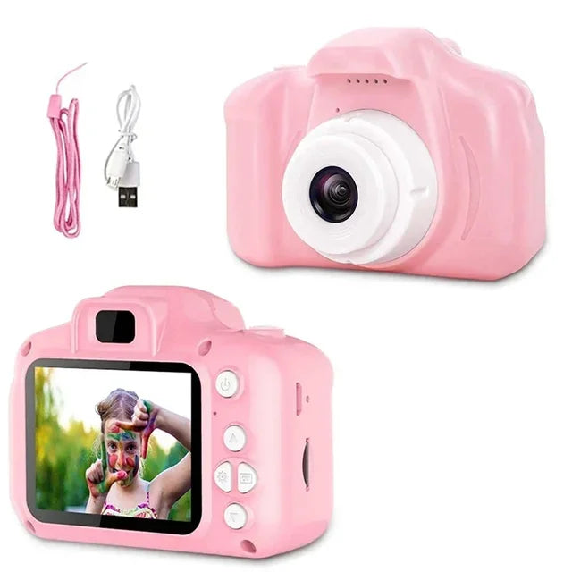 Mini Children Camera X2 Digital Vintage Camera Educational Toys Kids Projection Video Camera Outdoor Photography Toy Gifts - V.I.P Digital Presence