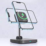 3-in-1 magnetic wireless charger holder with cooling fan suitable for wireless charging of iPhone earphones and watches - V.I.P Digital Presence
