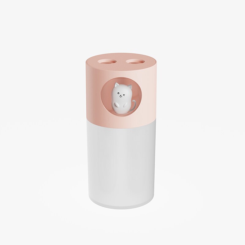 New Cute Pet Humidifier Double Spray Air Humidifier USB Ultrasonic Aroma Diffuse Air Mist Maker Humidificador with Romantic Lamp - V.I.P Digital Presence