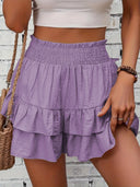 Smocked Layered Shorts - V.I.P Digital Presence