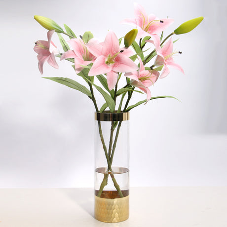 Glass vase modern transparent hydroponic flower vase home decoration ornaments - V.I.P Digital Presence