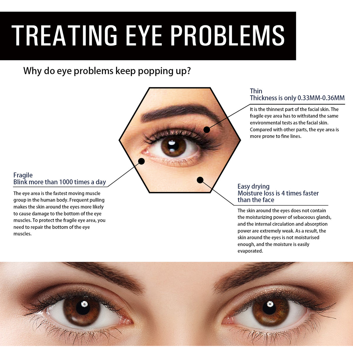Parche de gel de aloe vera para ojos: reduce las líneas finas y las ojeras, reafirma los ojos y es antiarrugas e hidratante.