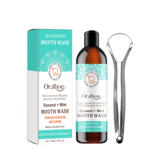 Coconut Mint Mouth Wash, Whitening Teeth Yellow Teeth Stains Tongue Coating Clean Fresh Breath Oral Care - V.I.P Digital Presence