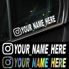 New Car Sticker User Name Custom Personalized Vinyl Decals Motorcycle For Customization Needs Remarks Car Sticker - V.I.P Digital Presence