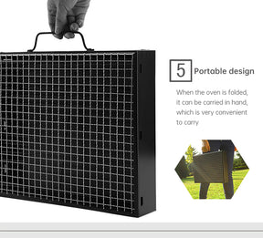 Barbecue Large Outdoor Barbecue Portable Charcoal Grill BBQ Barbecue Folding Barbecue Grill - V.I.P Digital Presence