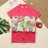 Children's buoyancy swimsuit cute one-piece swimsuit for infants and young children floating zipper swimsuit for female babies - V.I.P Digital Presence