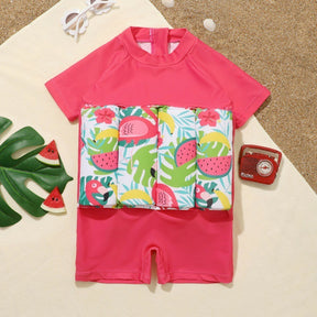 Children's buoyancy swimsuit cute one-piece swimsuit for infants and young children floating zipper swimsuit for female babies - V.I.P Digital Presence