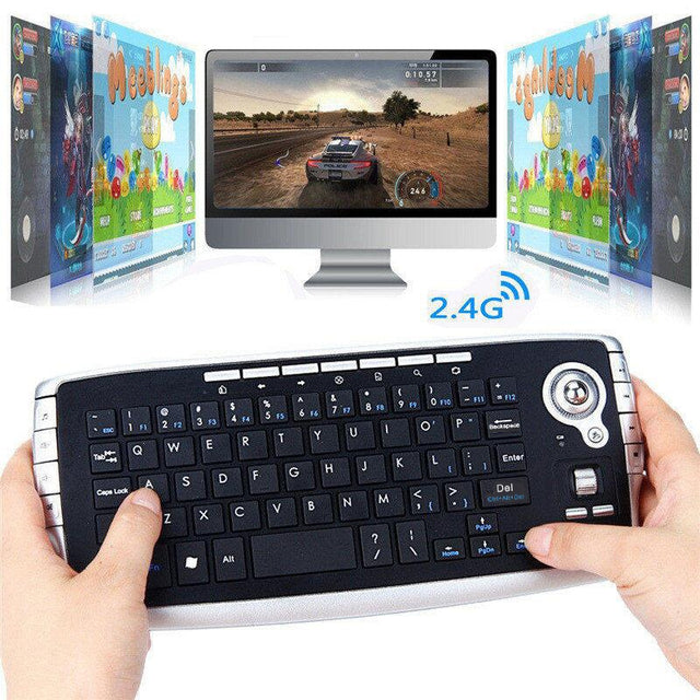 Air Flying Mouse Wireless Track Ball Keyboard Mini 2.4G Wireless Key Mouse 2-in-1 Mouse Keyboard Set - V.I.P Digital Presence