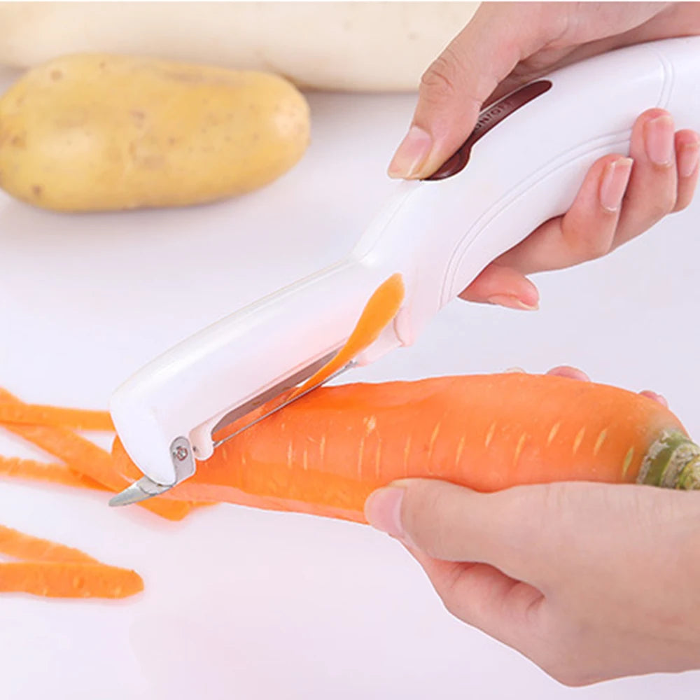 Electric Fruit Vegetable Apple Peeler For Knife Potato Peelers Carrot Slicer Kitchen Gadgets Batteries Not Included - V.I.P Digital Presence