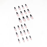 Black French Flame Wear Nail Finished False Nail Nail Patch Nail Patch Fake Nail - V.I.P Digital Presence
