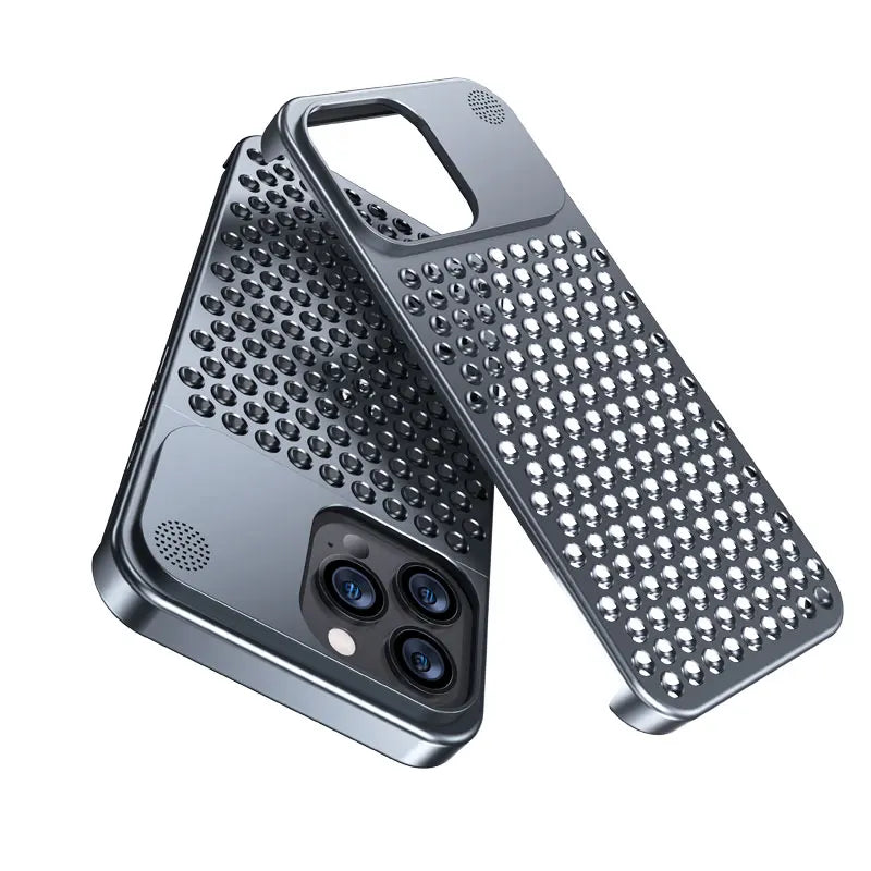 Calentadores de teléfono de metal para iPhone 13, 12, 14, 15 Pro Max Plus, accesorios de aluminio para el hogar