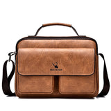 Men's Business Satchel Single Shoulder Bag Cross Body Large Capacity Single Shoulder Leisure Bag Messenger Bag - V.I.P Digital Presence