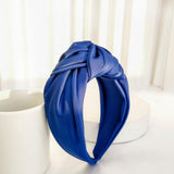New Fashion Women Headband Adult Wide Side Solid Color Hairband Center Knot Turban Casual Hair Accessories Wholesale - V.I.P Digital Presence