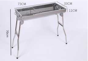 Foldable Charcoal BBQ Grill, Portable Stainless Steel Picnic Grill for Outdoor & Camping - V.I.P Digital Presence
