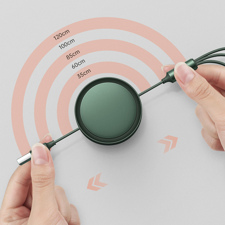 Neutral one to three data cable fast charging extension cable charging cable three in one data cable - V.I.P Digital Presence