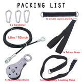 Fitness DIY Pulley Cable Machine Attachment System Arm Biceps Triceps Blaster Hand Strength Trainning Home Gym Workout Equipment - V.I.P Digital Presence