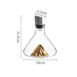 1500ML Hand - blown Crystal Wine Decanter with Built - in Aerator Pourer, ideal for red wine. - V.I.P Digital Presence