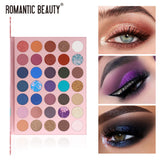 Romantic Beauty 35 Color Multi Color One Multi Purpose Eye Shadow Color Makeup Disk Pearl Matte Eye Shadow - V.I.P Digital Presence