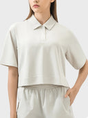 Half Button Short Sleeve Active T-Shirt - V.I.P Digital Presence