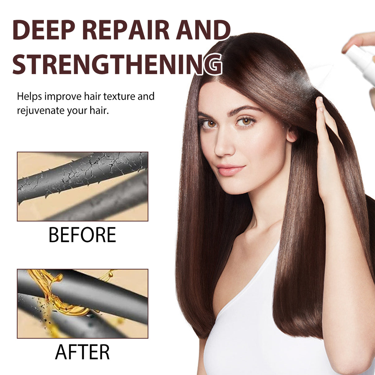 Protein Spray, Moisturize Dry Hair Tail Dry Fragrance Strong And Smooth Hair Care - V.I.P Digital Presence