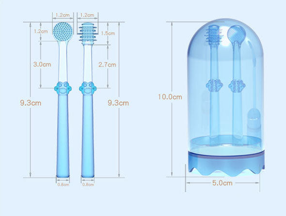 Baby Toothbrush Tongue Coating Baby Teeth Deciduous Teeth Silicone Newborn Early Brush - V.I.P Digital Presence