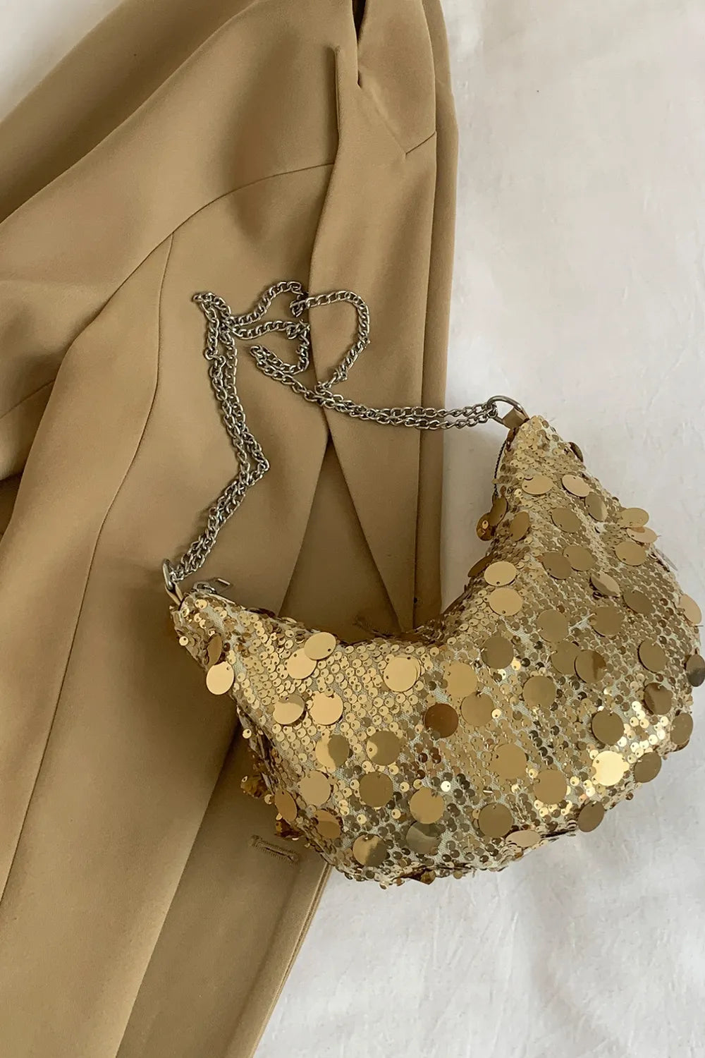 Sequin Chain Crossbody Bag - V.I.P Digital Presence