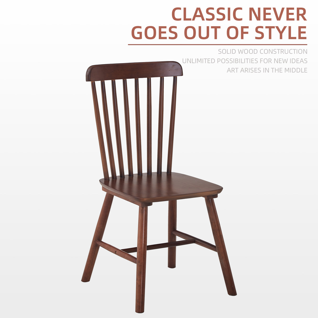 4 dining chairs, walnut wood, rubberwood material, dining chairs, solid wood chairs, solid wood dining table chairs - V.I.P Digital Presence