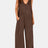 V-Neck Wide Strap Jumpsuit - V.I.P Digital Presence